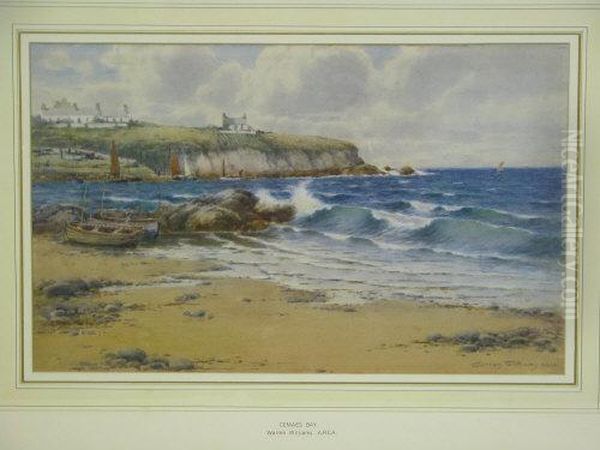 Cemaes Bay Oil Painting by Warren Williams