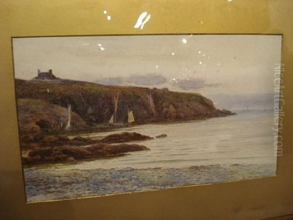 A Bay In North Wales Oil Painting by Warren Williams