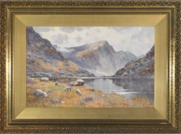 Ogwen Lake Bethesda Oil Painting by Warren Williams