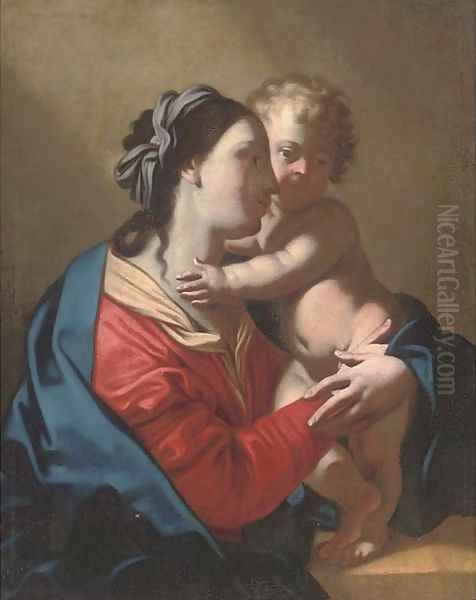 The Virgin and Child Oil Painting by Jean Tassel