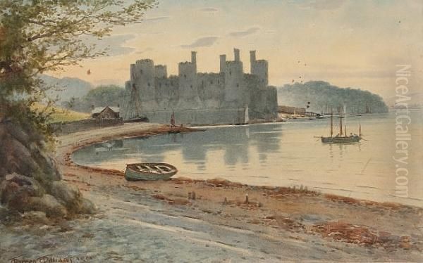 Conway Castle Oil Painting by Warren Williams