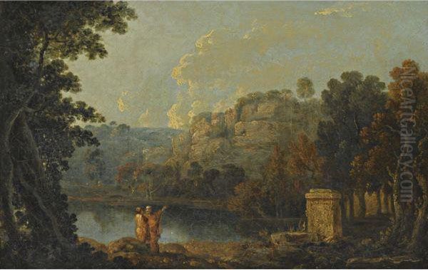 Cicero At His Villa At Arpinum Oil Painting by Richard Wilson