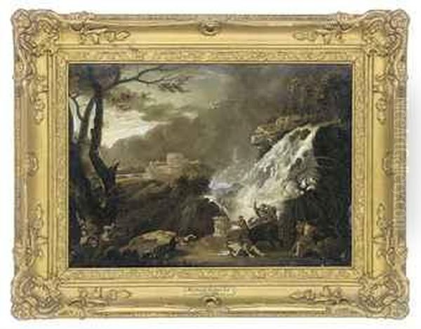 The Boar Hunt Oil Painting by Richard Wilson