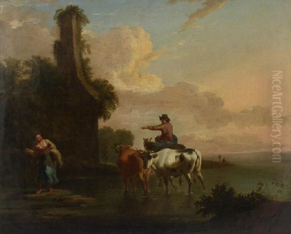 Cattle Withdrover Oil Painting by Richard Wilson