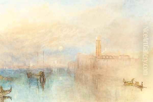 Venice Moonrise Oil Painting by Joseph Mallord William Turner