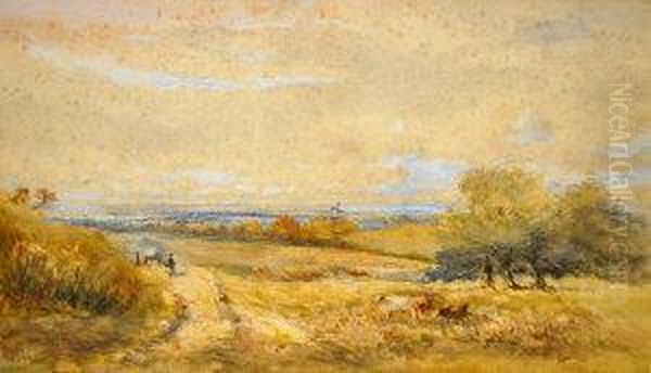 Aldington Kent Oil Painting by Edmund Morison Wimperis