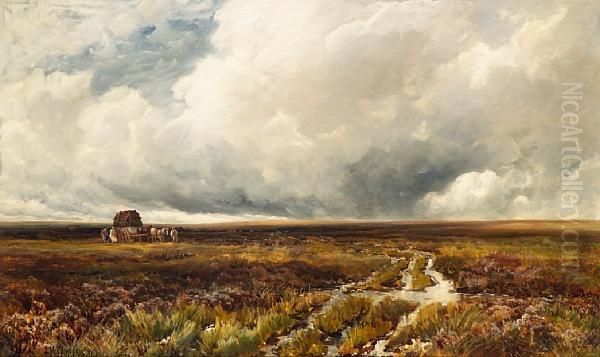 Across The Moors Oil Painting by Edmund Morison Wimperis