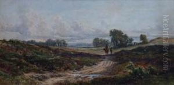 Rural Landscape With Figures Oil Painting by Edmund Morison Wimperis