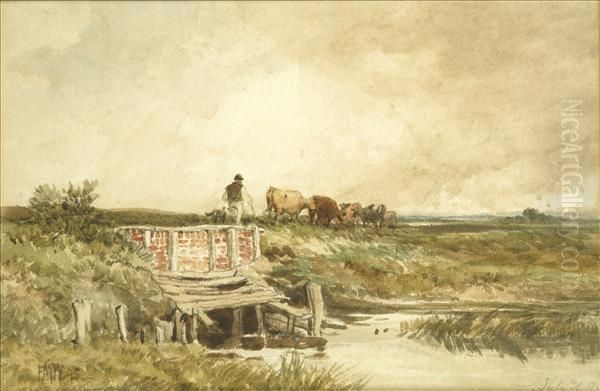 Driving Home The Cattle Oil Painting by Edmund Morison Wimperis