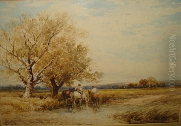 Amberley Wild Brooke Oil Painting by Edmund Morison Wimperis