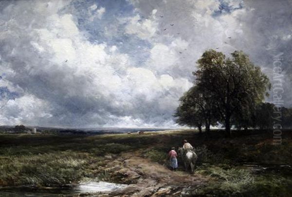 Across The Moors Oil Painting by Edmund Morison Wimperis