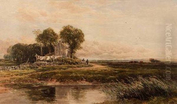 A Breezy Day Oil Painting by Edmund Morison Wimperis