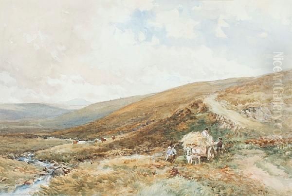 Moorland Landscape Oil Painting by Edmund Morison Wimperis