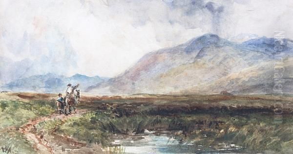 Snowdon From Nant-gwynant Oil Painting by Edmund Morison Wimperis