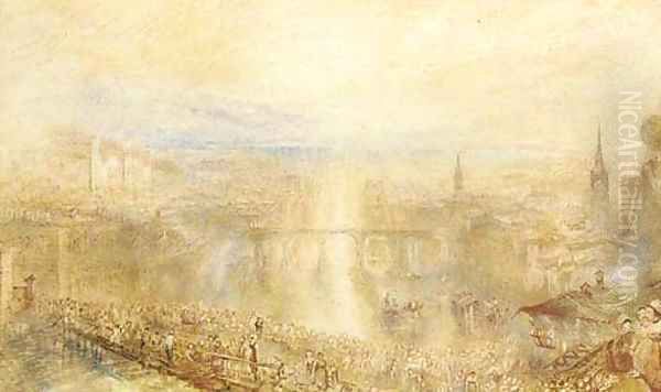 Zurich Fete, early morning Oil Painting by Joseph Mallord William Turner