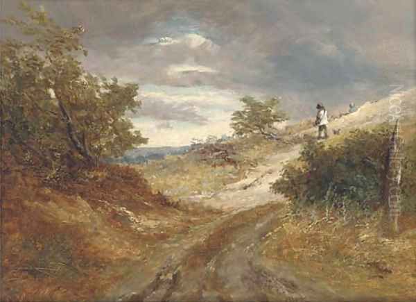 A blustery day Oil Painting by Joseph Thors