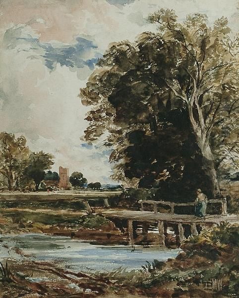 The Vale Of Dedham Oil Painting by Edmund Morison Wimperis