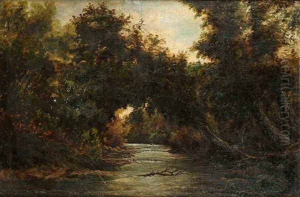 The Rushing River Oil Painting by Edmund Morison Wimperis