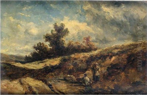 On Hampstead Heath Oil Painting by Edmund Morison Wimperis