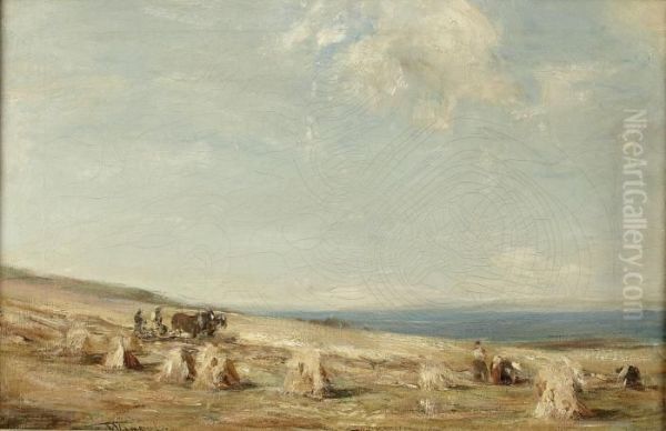 Harvest, Arran Oil Painting by James Lawton Wingate