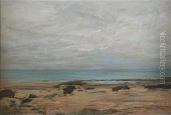 'hazy Summer Weather At Machrie, Arran' Oil Painting by James Lawton Wingate