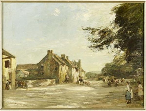 Market-day Oil Painting by James Lawton Wingate