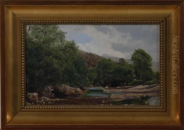 On The Masson Argyleshire Oil Painting by James Lawton Wingate