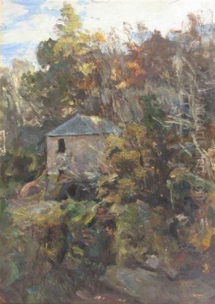 Old Mill At Muthill Oil Painting by James Lawton Wingate