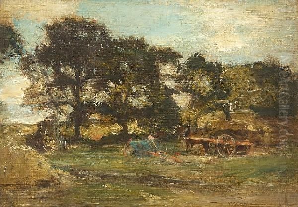 'autumn Eve' (haymaking) Oil Painting by James Lawton Wingate