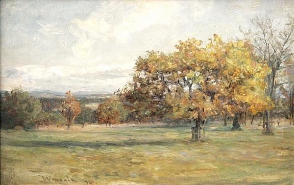 Muthill Oil Painting by James Lawton Wingate