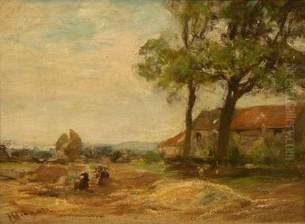 By The Farm Oil Painting by James Lawton Wingate