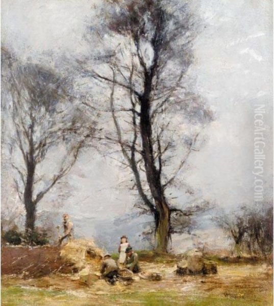 A Rest From Toil Oil Painting by James Lawton Wingate