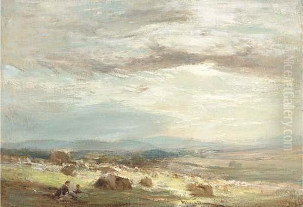 The Hayfield Oil Painting by James Lawton Wingate