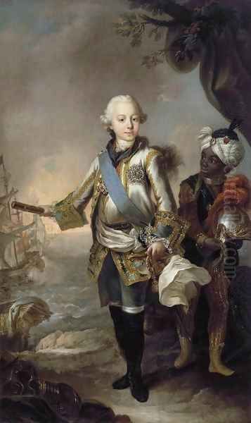 Portrait of Grand Duke Pavel Petrovich Oil Painting by Stefano Torelli