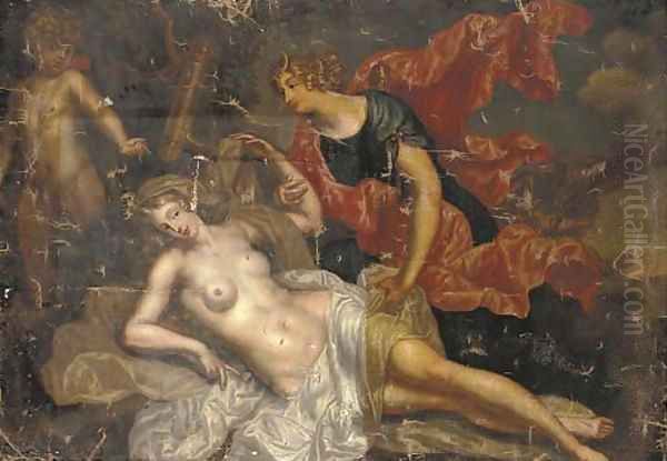 Jupiter and Callisto Oil Painting by Augustin Terwesten