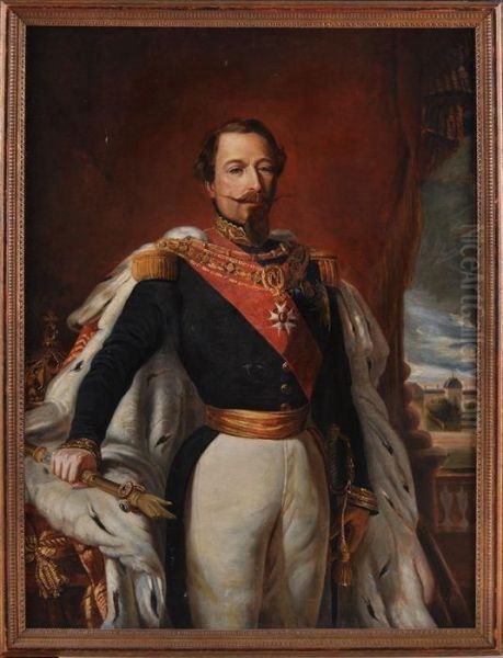 Portrait Of Napoleon Iii Oil Painting by Franz Xavier Winterhalter