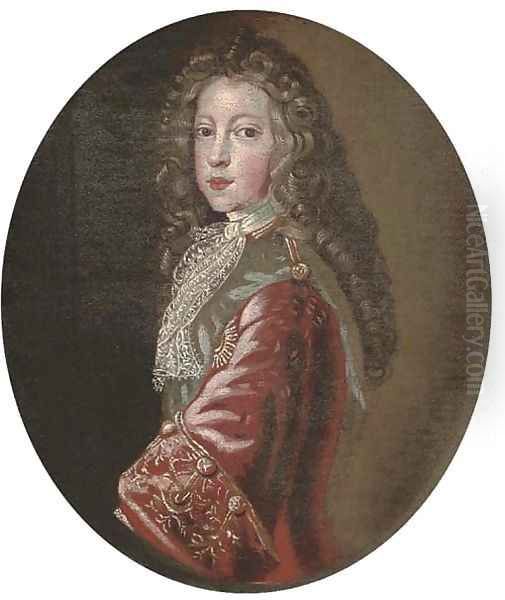 Portrait of James Francis Edward Stuart, Prince of Wales, the Old Pretender (1688-1766) Oil Painting by Francois de Troy