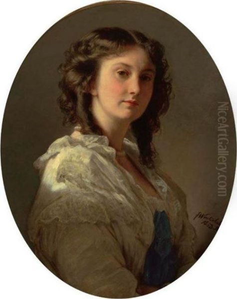 Princess Marie Woronzoff Oil Painting by Franz Xavier Winterhalter