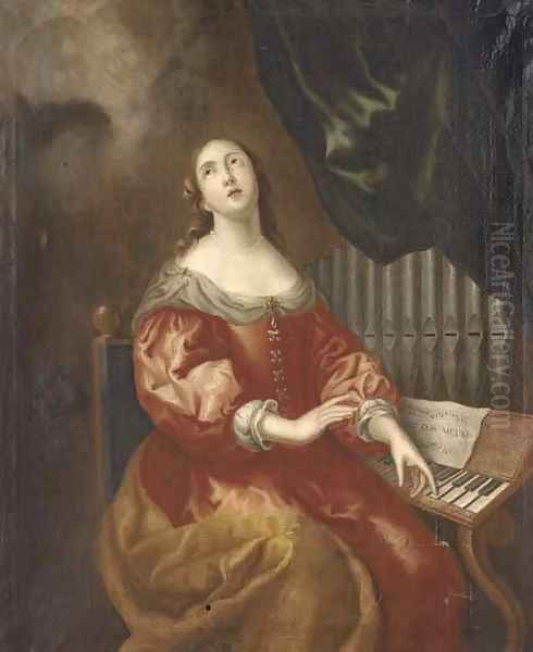 Saint Cecilia Oil Painting by Theodor Van Thulden