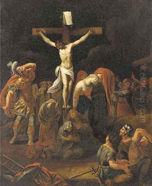 The Crucifixion Oil Painting by Jan Tegnagel