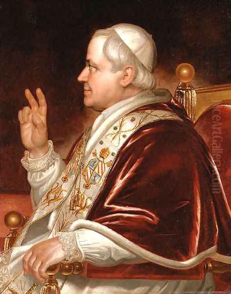 Pope Pius the IX Oil Painting by Domenico Tojetti