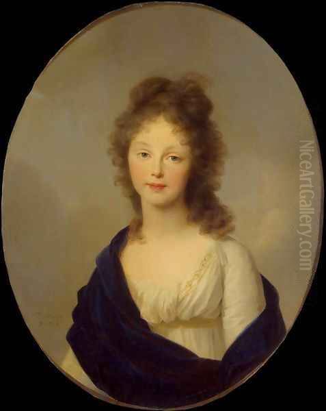 Portrait of Queen Luise of Prussia Oil Painting by Johann Friedrich August Tischbein