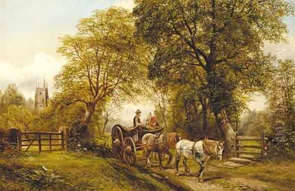 Stoke Lane Oil Painting by William Vivian Tippett