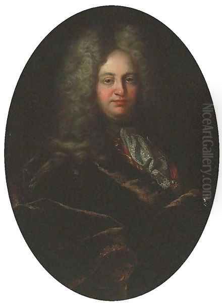 Portrait of a gentleman Oil Painting by Jean Francois de Troy