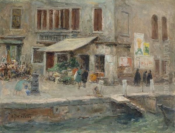 Venice Oil Painting by Hendrik Jan Wolter