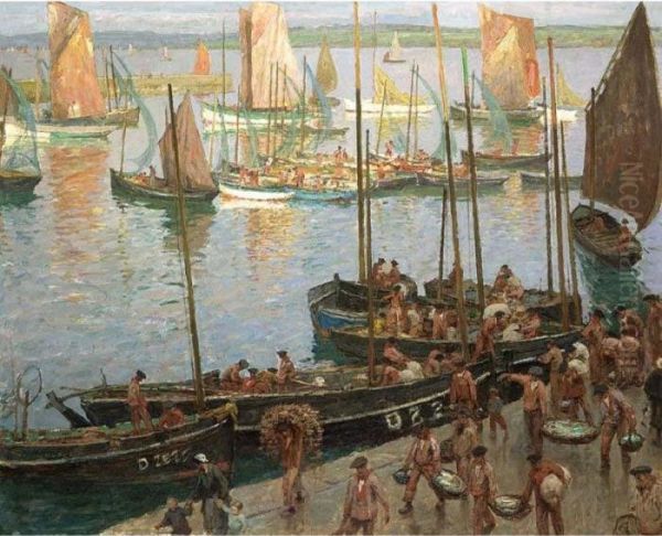 The Return Of The Tuna Fishers At Douarnenez by Hendrik Jan Wolter