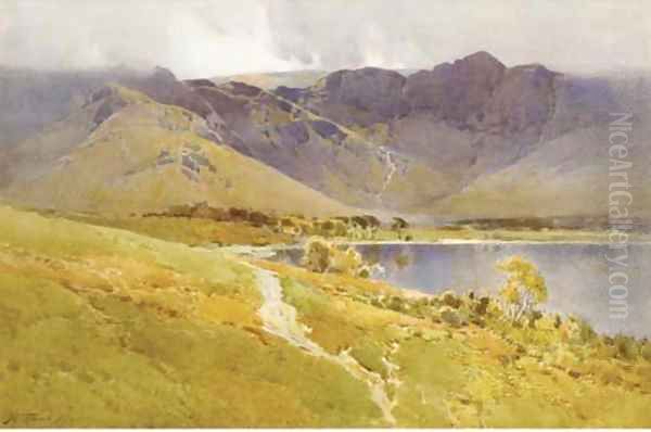 Buttermere, Cumberland Oil Painting by Arthur Tucker