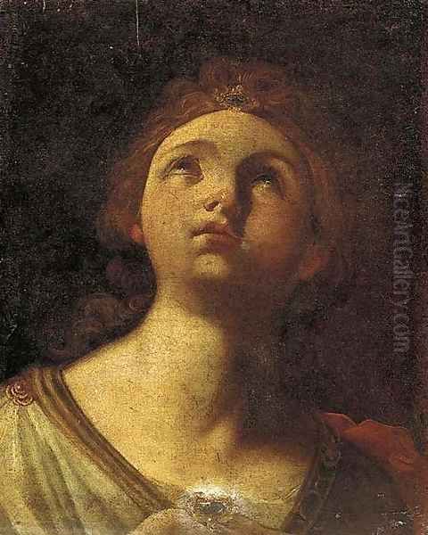 A sibyl Oil Painting by Flaminio Torri