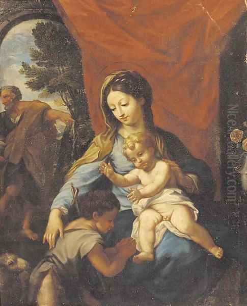 The Holy Family Oil Painting by Francesco Trevesani