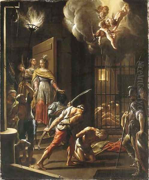 The Beheading of Saint John the Baptist Oil Painting by Francesco Trevisani